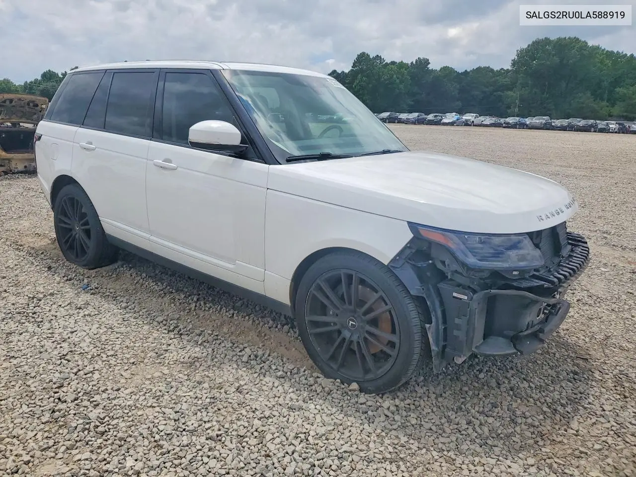 2020 Land Rover Range Rover Hse VIN: SALGS2RU0LA588919 Lot: 55548936