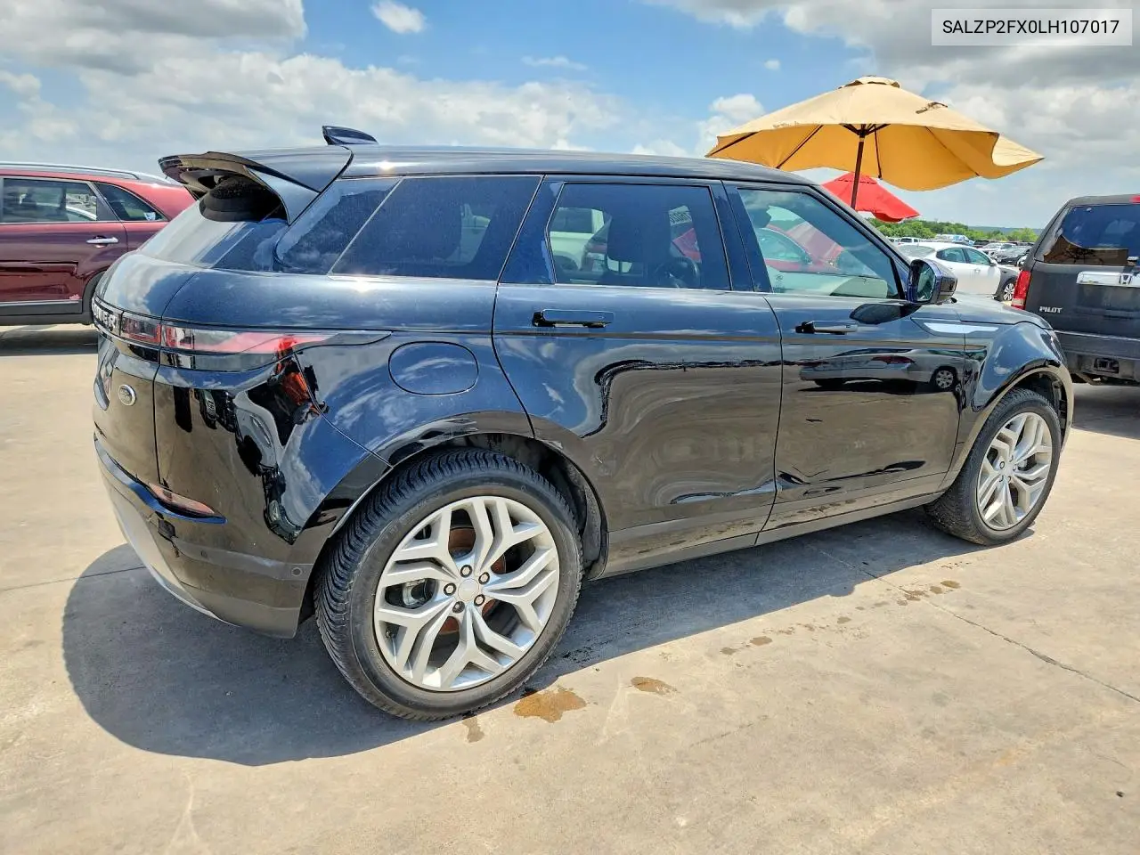 2020 Land Rover Range Rover Evoque Se VIN: SALZP2FX0LH107017 Lot: 56516026