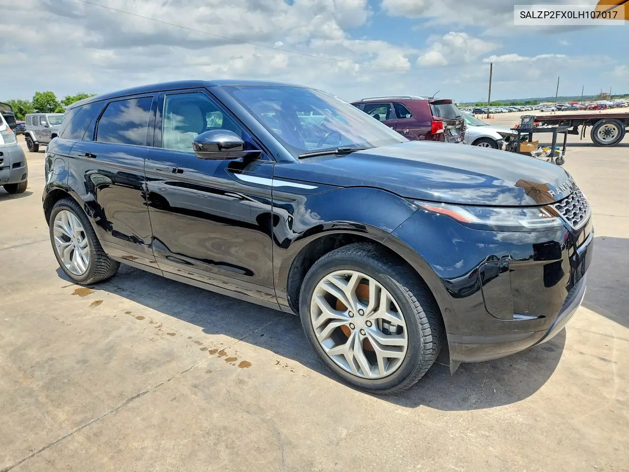 2020 Land Rover Range Rover Evoque Se VIN: SALZP2FX0LH107017 Lot: 56516026