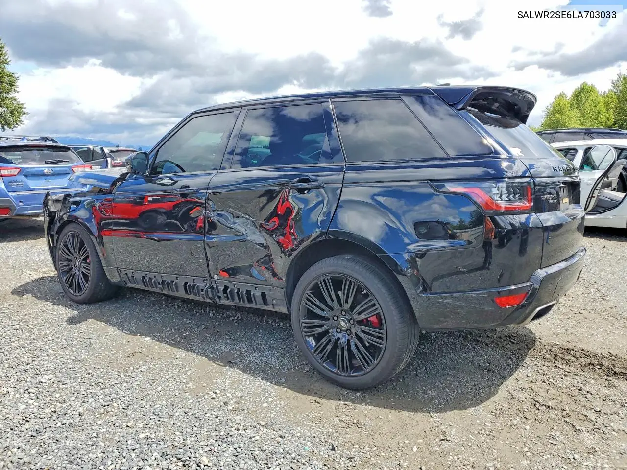 2020 Land Rover Range Rover Sport P525 Hse VIN: SALWR2SE6LA703033 Lot: 56995266