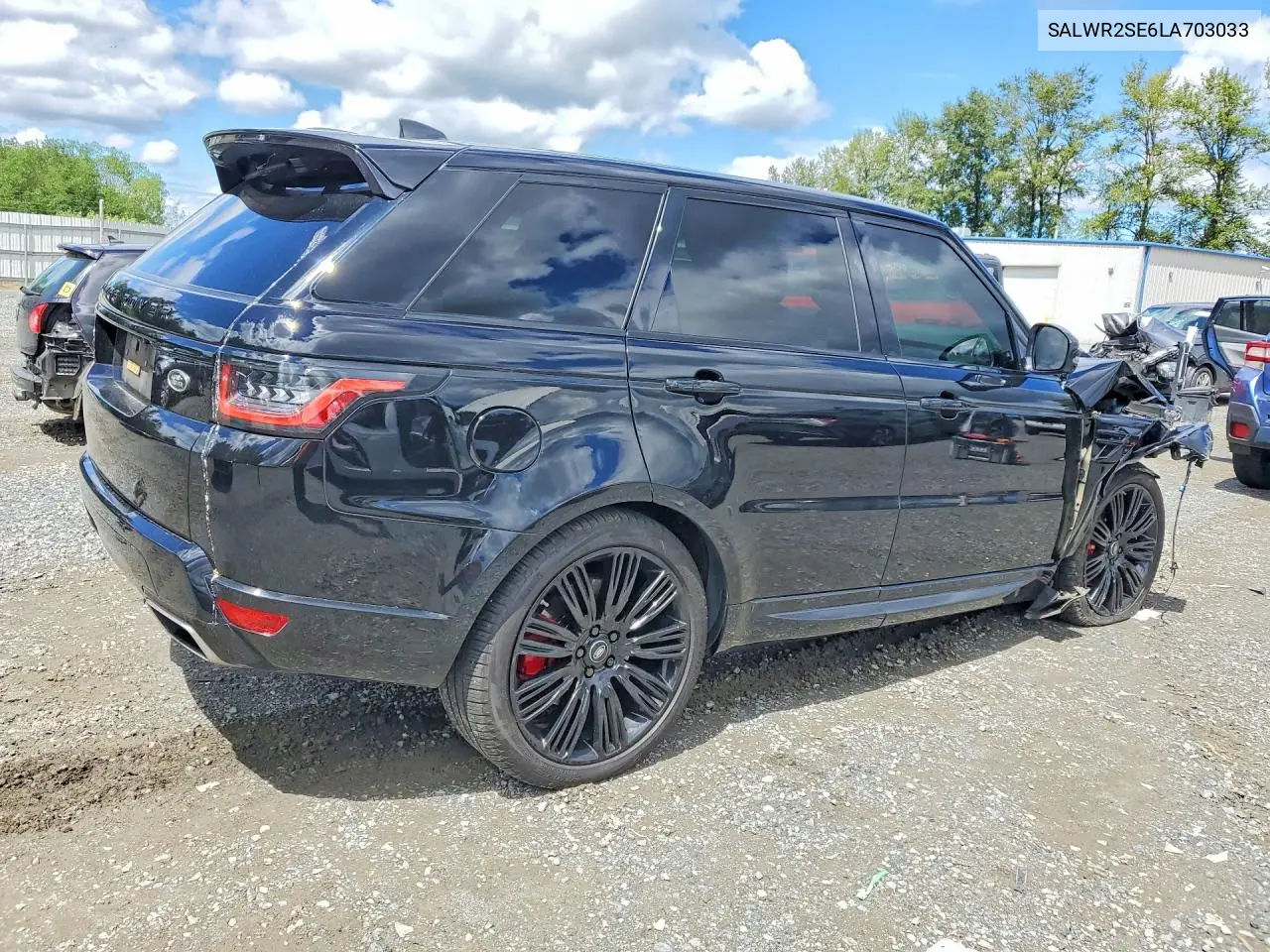 2020 Land Rover Range Rover Sport P525 Hse VIN: SALWR2SE6LA703033 Lot: 56995266