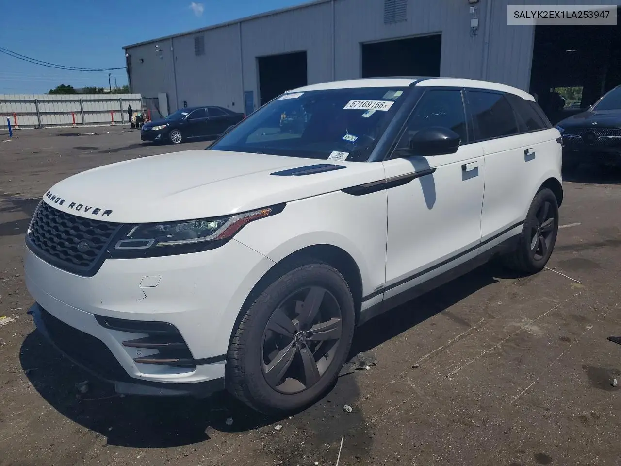 2020 Land Rover Range Rover Velar R-Dynamic S VIN: SALYK2EX1LA253947 Lot: 57169156