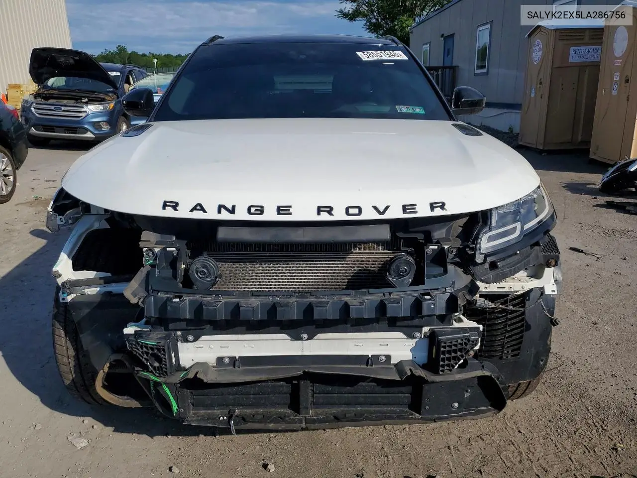 2020 Land Rover Range Rover Velar R-Dynamic S VIN: SALYK2EX5LA286756 Lot: 58551946