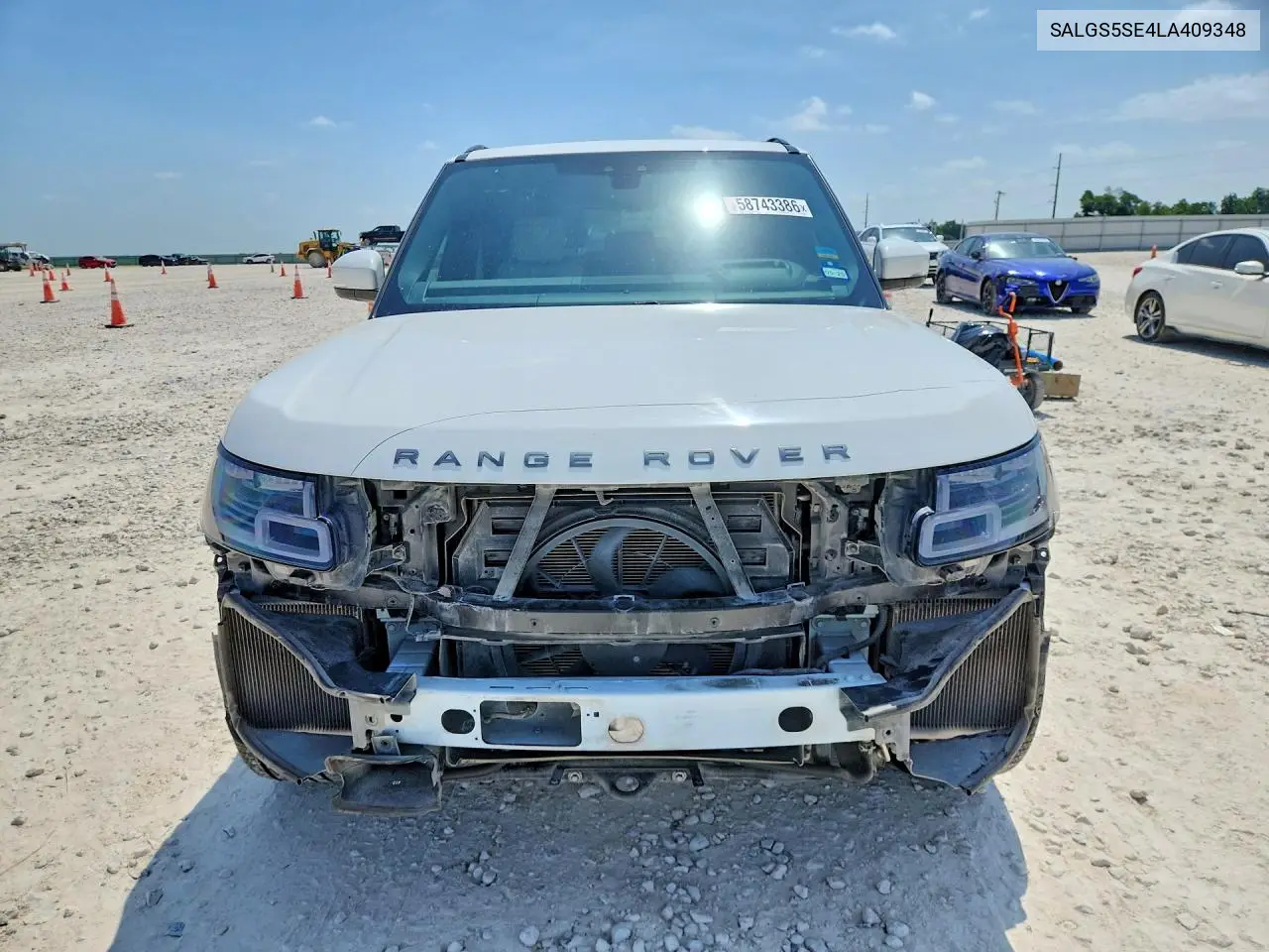 2020 Land Rover Range Rover P525 Hse VIN: SALGS5SE4LA409348 Lot: 58743386