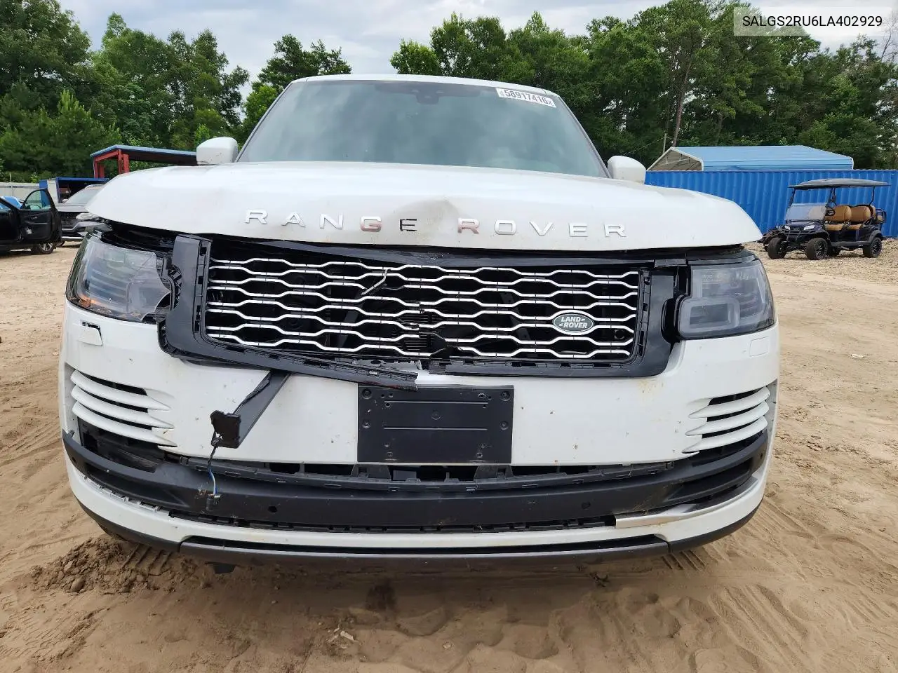 2020 Land Rover Range Rover Hse VIN: SALGS2RU6LA402929 Lot: 58917416