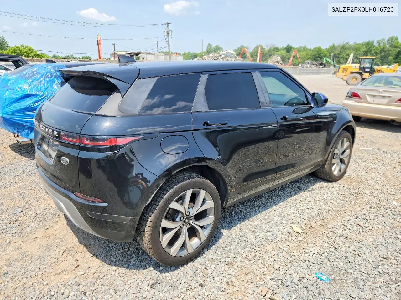 2020 Land Rover Range Rover Evoque Se VIN: SALZP2FX0LH016720 Lot: 58926046