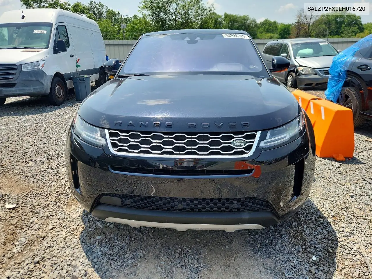 2020 Land Rover Range Rover Evoque Se VIN: SALZP2FX0LH016720 Lot: 58926046