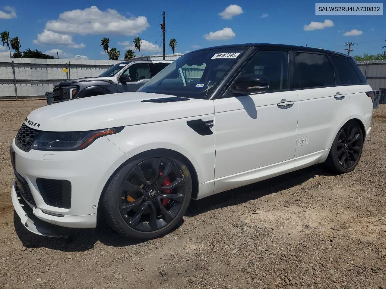 2020 Land Rover Range Rover Sport Hst VIN: SALWS2RU4LA730832 Lot: 59183646