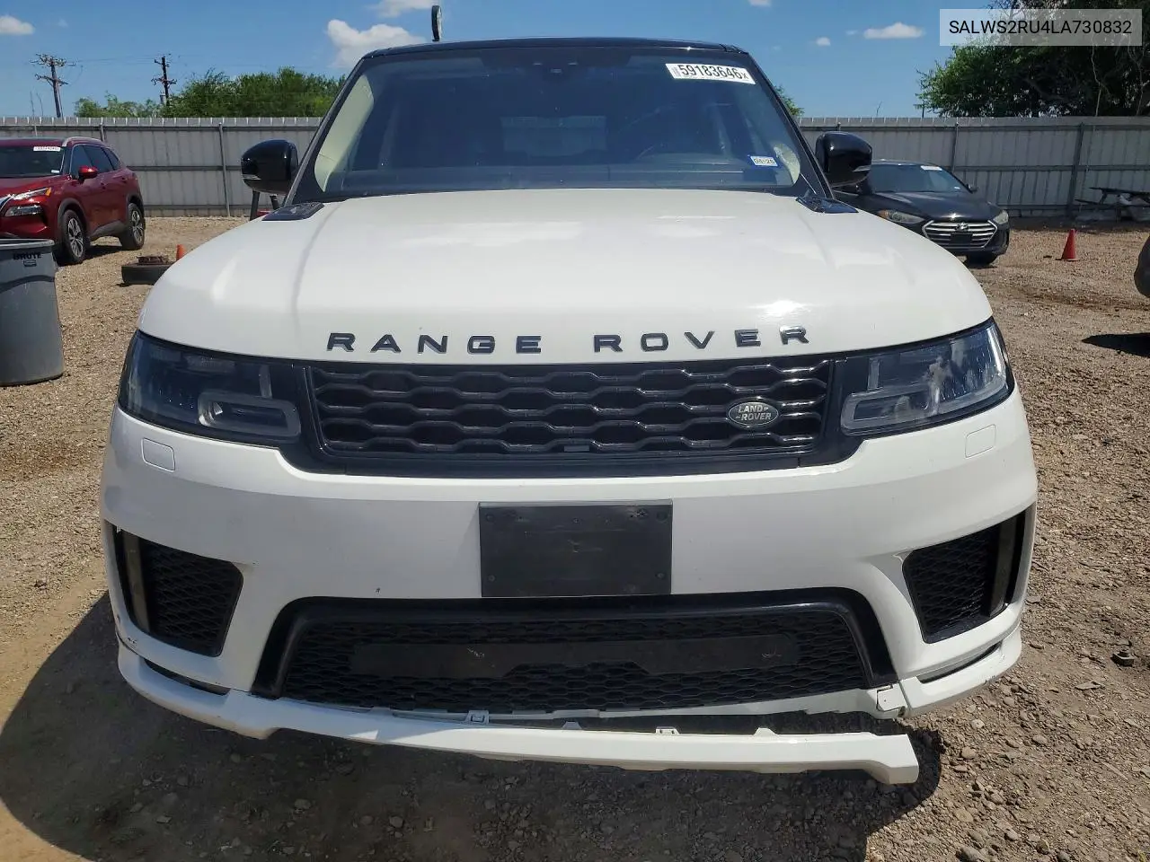 2020 Land Rover Range Rover Sport Hst VIN: SALWS2RU4LA730832 Lot: 59183646