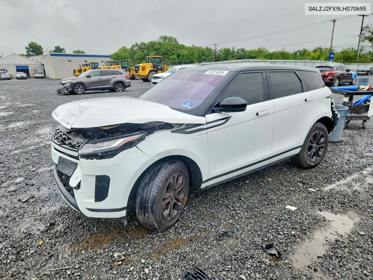 2020 Land Rover Range Rover Evoque S VIN: SALZJ2FX9LH070695 Lot: 59224806