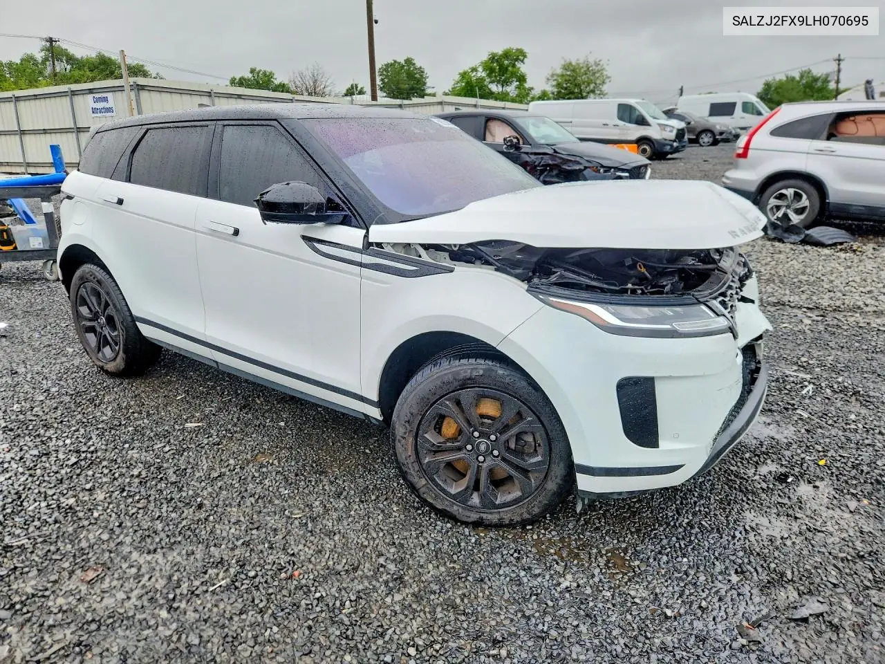 2020 Land Rover Range Rover Evoque S VIN: SALZJ2FX9LH070695 Lot: 59224806