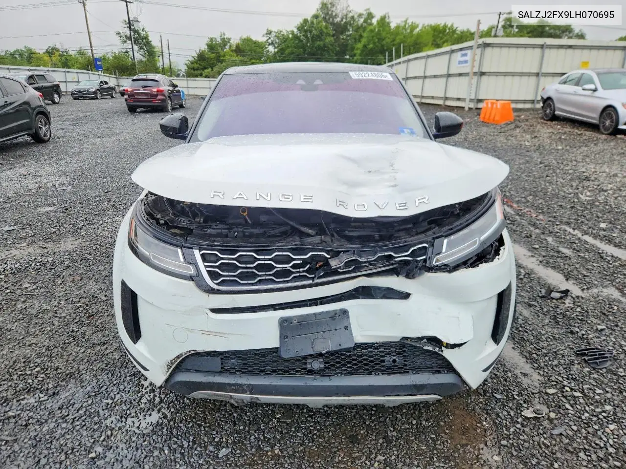 2020 Land Rover Range Rover Evoque S VIN: SALZJ2FX9LH070695 Lot: 59224806