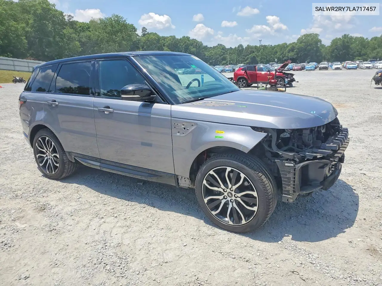 2020 Land Rover Range Rover Sport Hse VIN: SALWR2RY7LA717457 Lot: 59576876