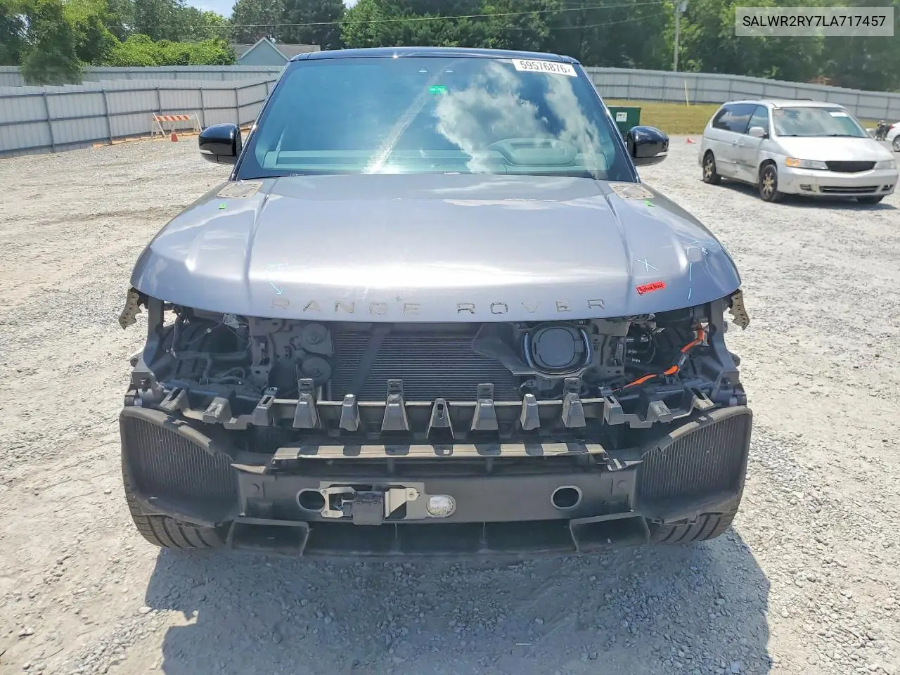 2020 Land Rover Range Rover Sport Hse VIN: SALWR2RY7LA717457 Lot: 59576876