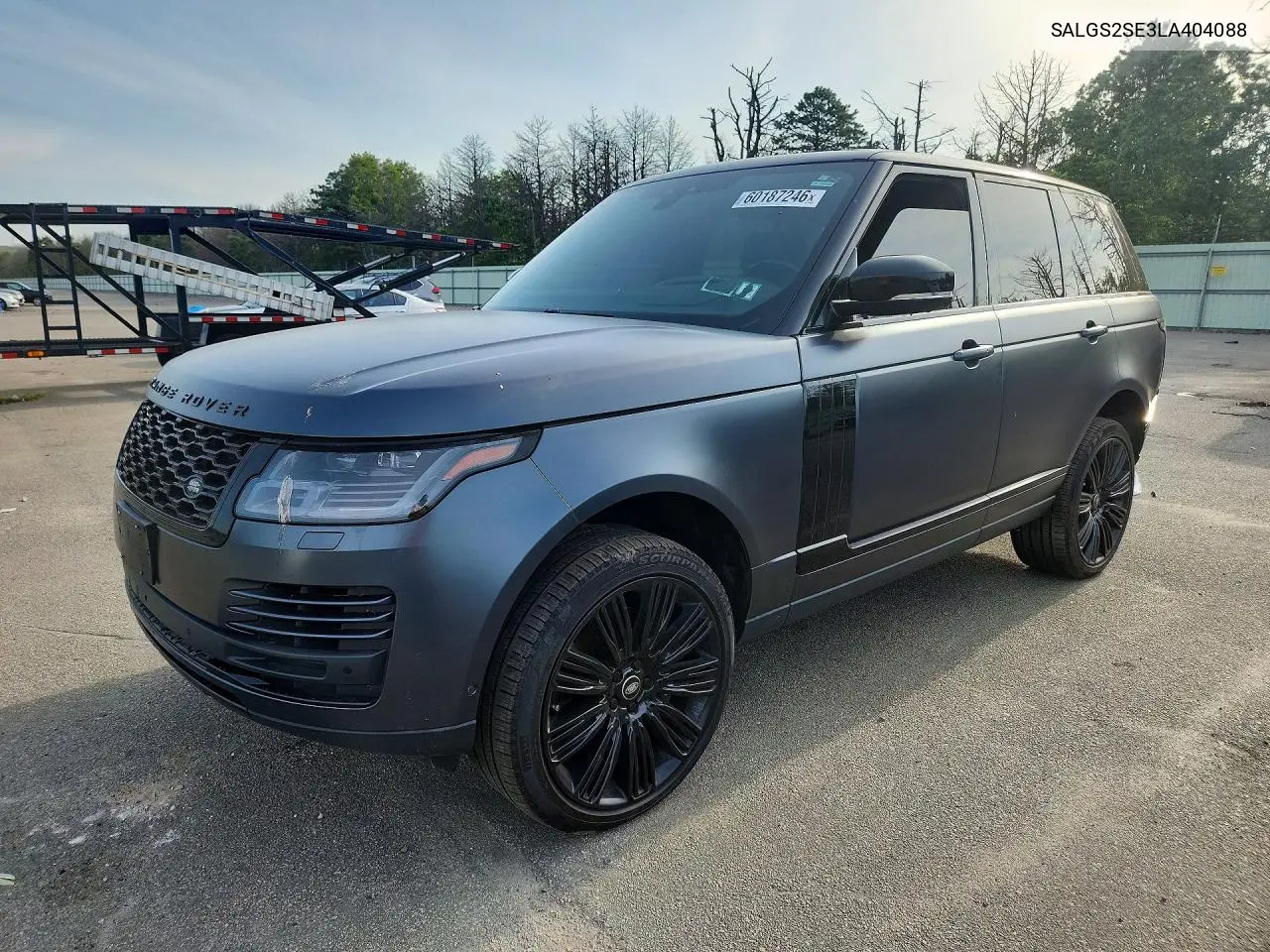 2020 Land Rover Range Rover P525 Hse VIN: SALGS2SE3LA404088 Lot: 60187246