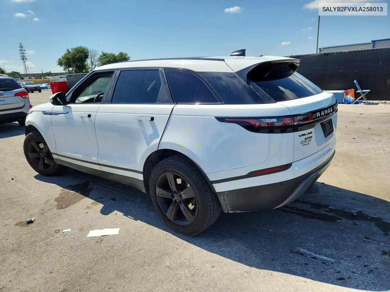 2020 Land Rover Range Rover Velar S VIN: SALYB2FVXLA258013 Lot: 60202816
