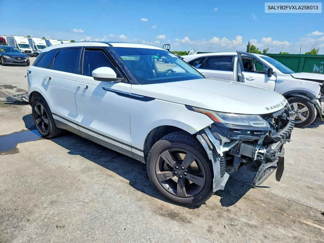 2020 Land Rover Range Rover Velar S VIN: SALYB2FVXLA258013 Lot: 60202816