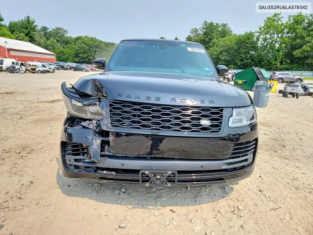 2020 Land Rover Range Rover Hse VIN: SALGS2RU6LA578542 Lot: 60681696