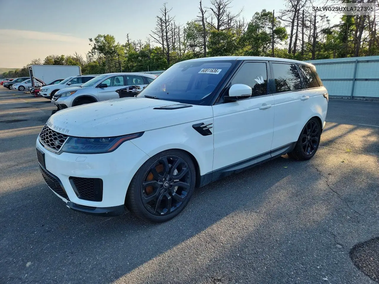 2020 Land Rover Range Rover Sport Se VIN: SALWG2SUXLA727395 Lot: 60811636