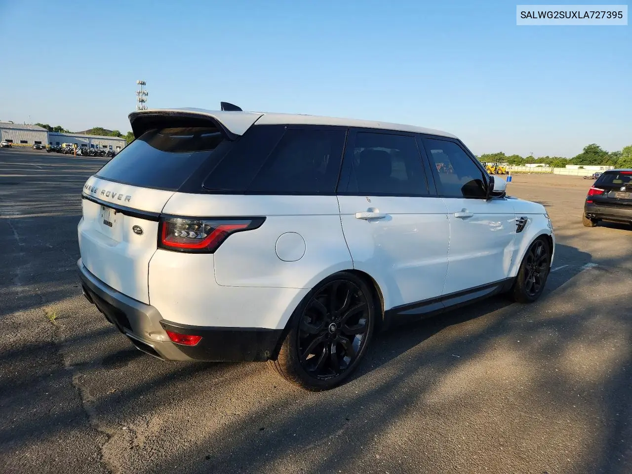 2020 Land Rover Range Rover Sport Se VIN: SALWG2SUXLA727395 Lot: 60811636
