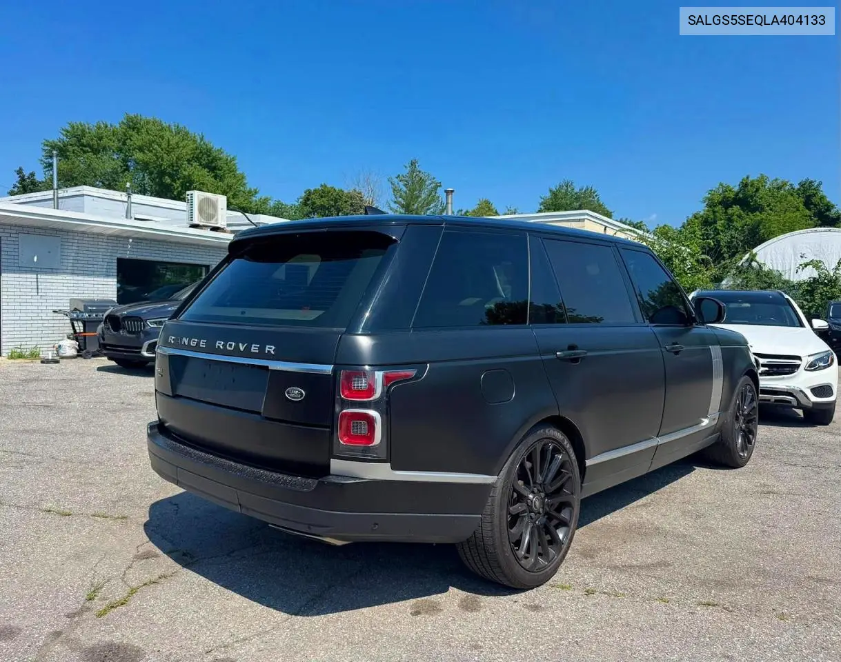 2020 Land Rover Range Rover P525 Hse VIN: SALGS5SEQLA404133 Lot: 61178106