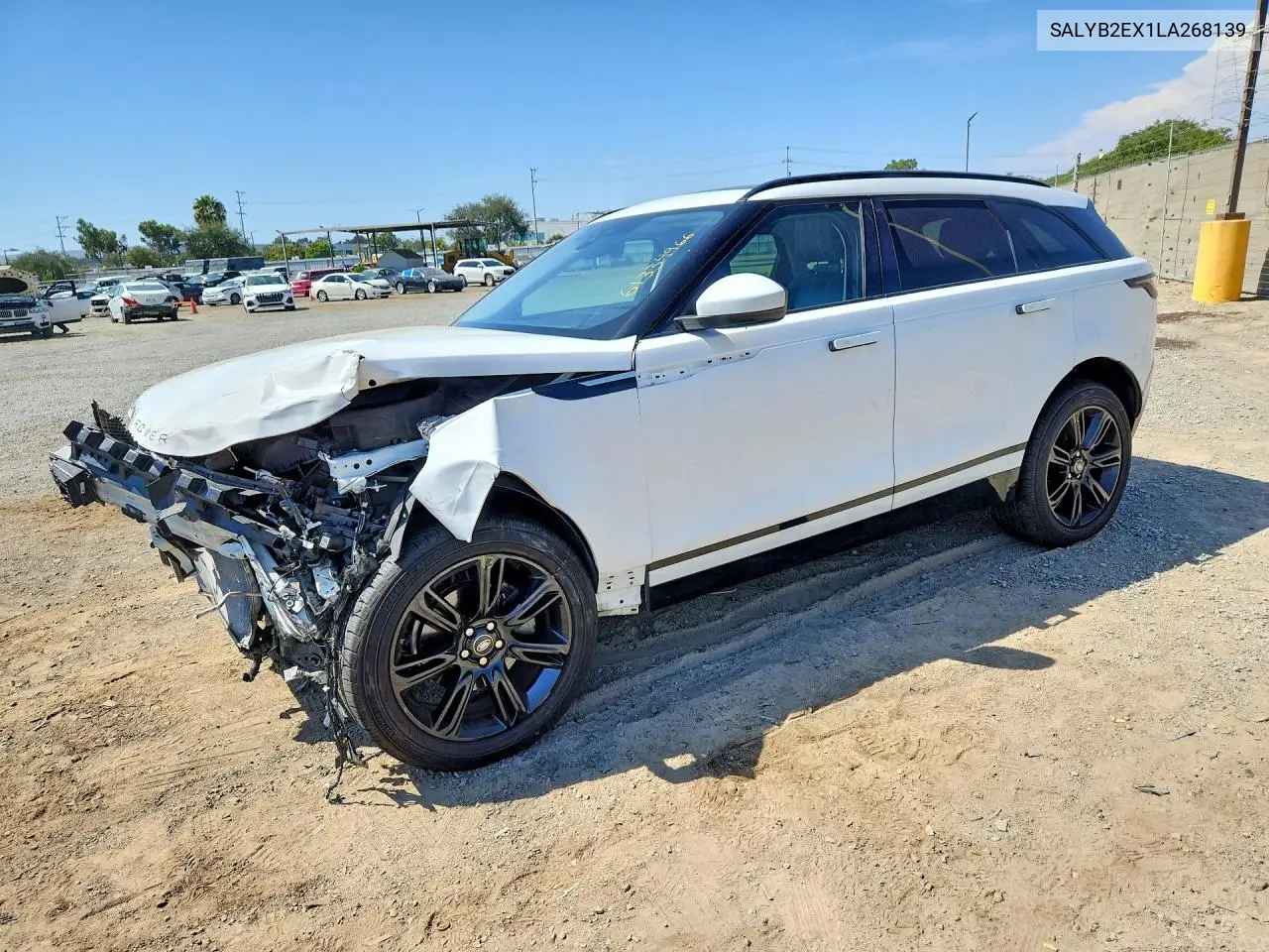 2020 Land Rover Range Rover Velar S VIN: SALYB2EX1LA268139 Lot: 61334966