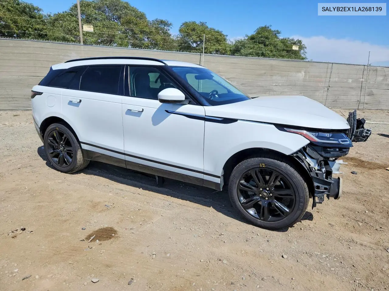 2020 Land Rover Range Rover Velar S VIN: SALYB2EX1LA268139 Lot: 61334966