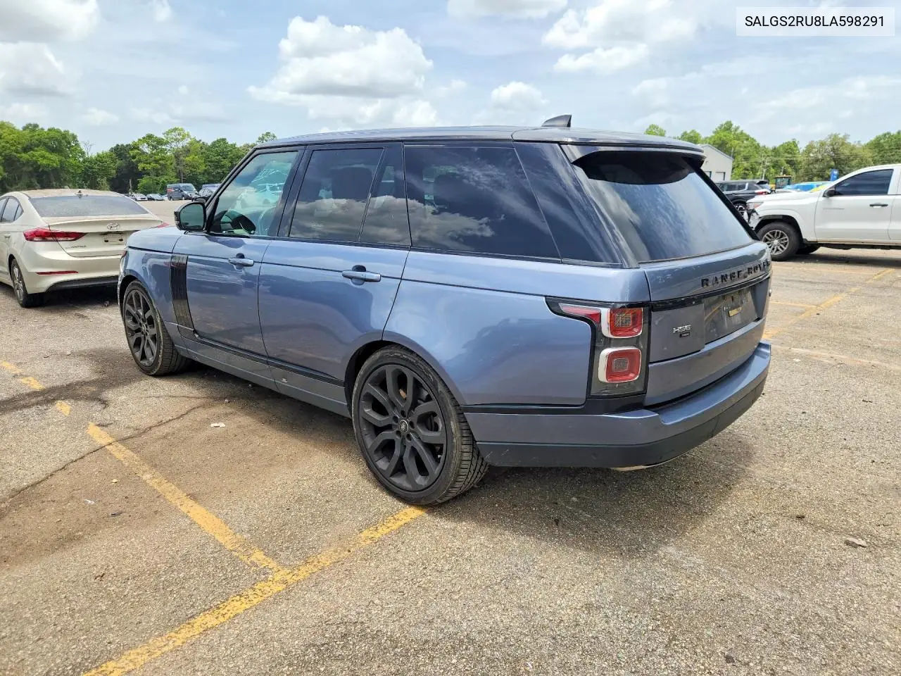2020 Land Rover Range Rover Hse VIN: SALGS2RU8LA598291 Lot: 61552026
