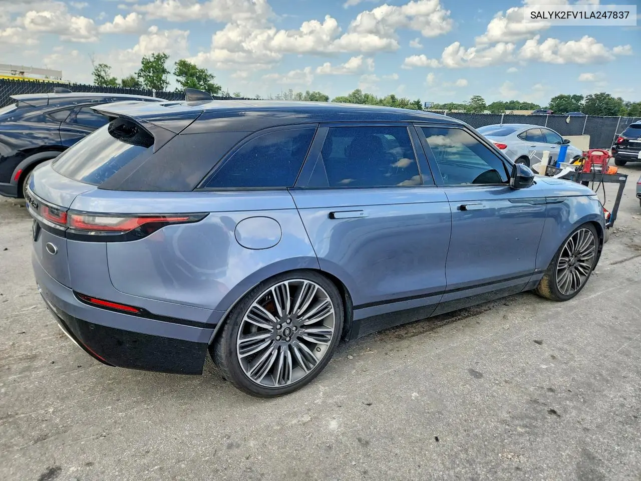 2020 Land Rover Range Rover Velar R-Dynamic S VIN: SALYK2FV1LA247837 Lot: 61672516