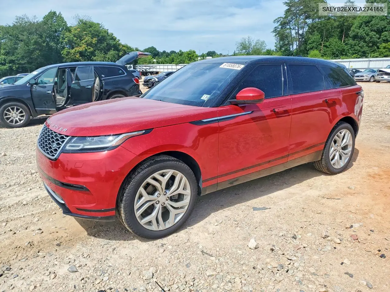 2020 Land Rover Range Rover Velar S VIN: SALYB2EXXLA274165 Lot: 61858076