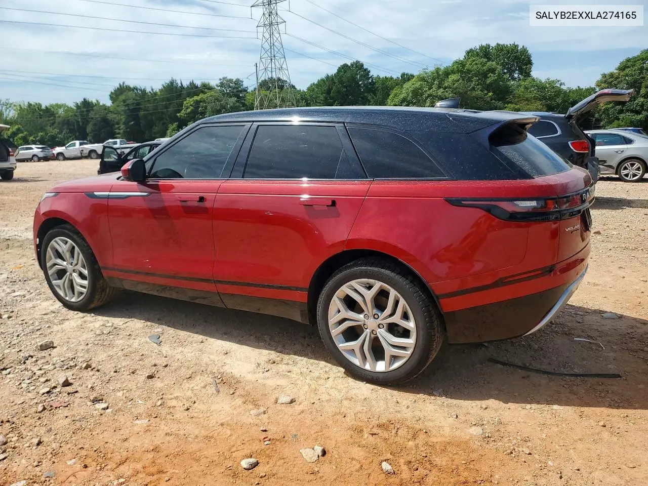 2020 Land Rover Range Rover Velar S VIN: SALYB2EXXLA274165 Lot: 61858076