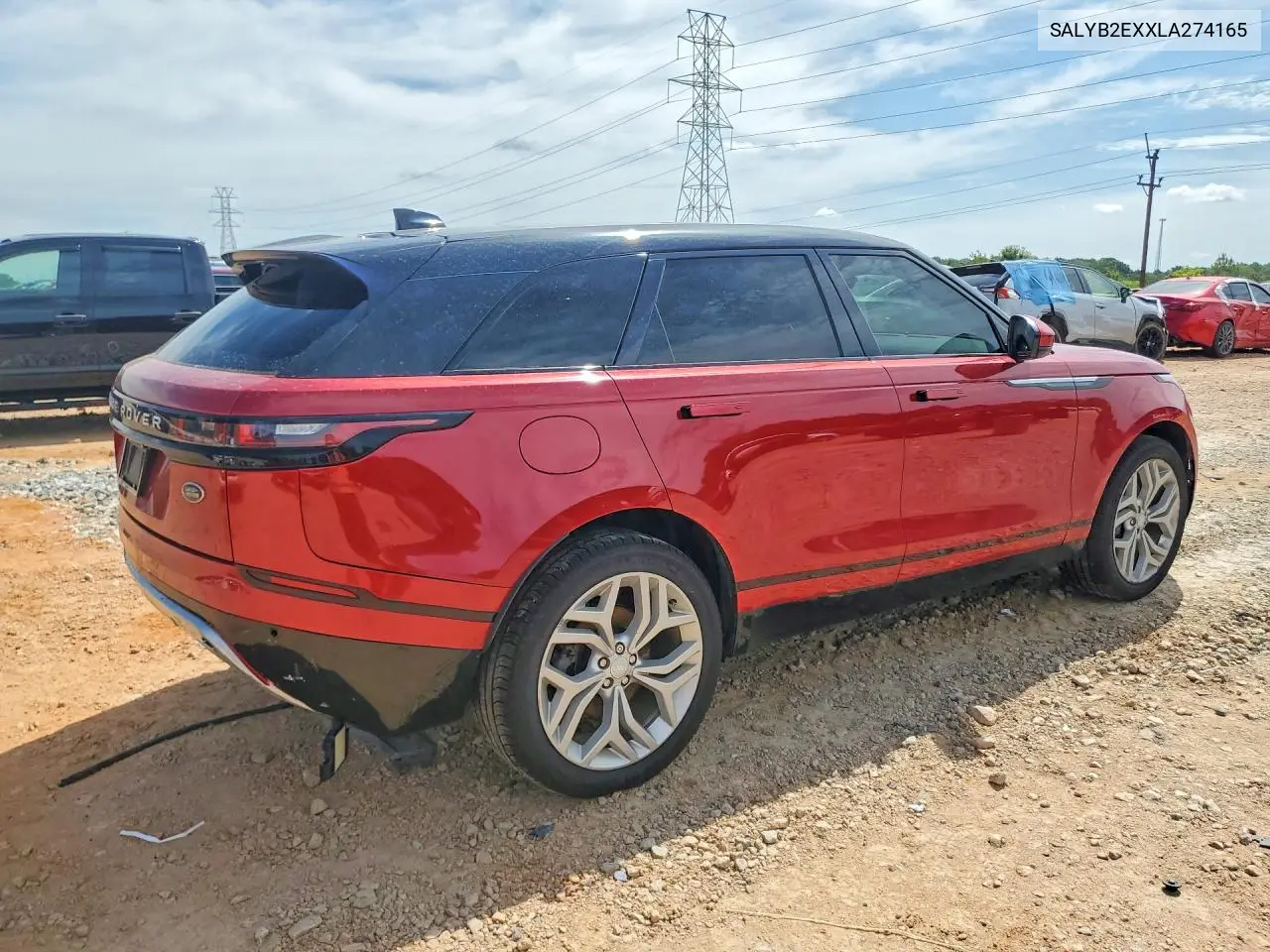 2020 Land Rover Range Rover Velar S VIN: SALYB2EXXLA274165 Lot: 61858076