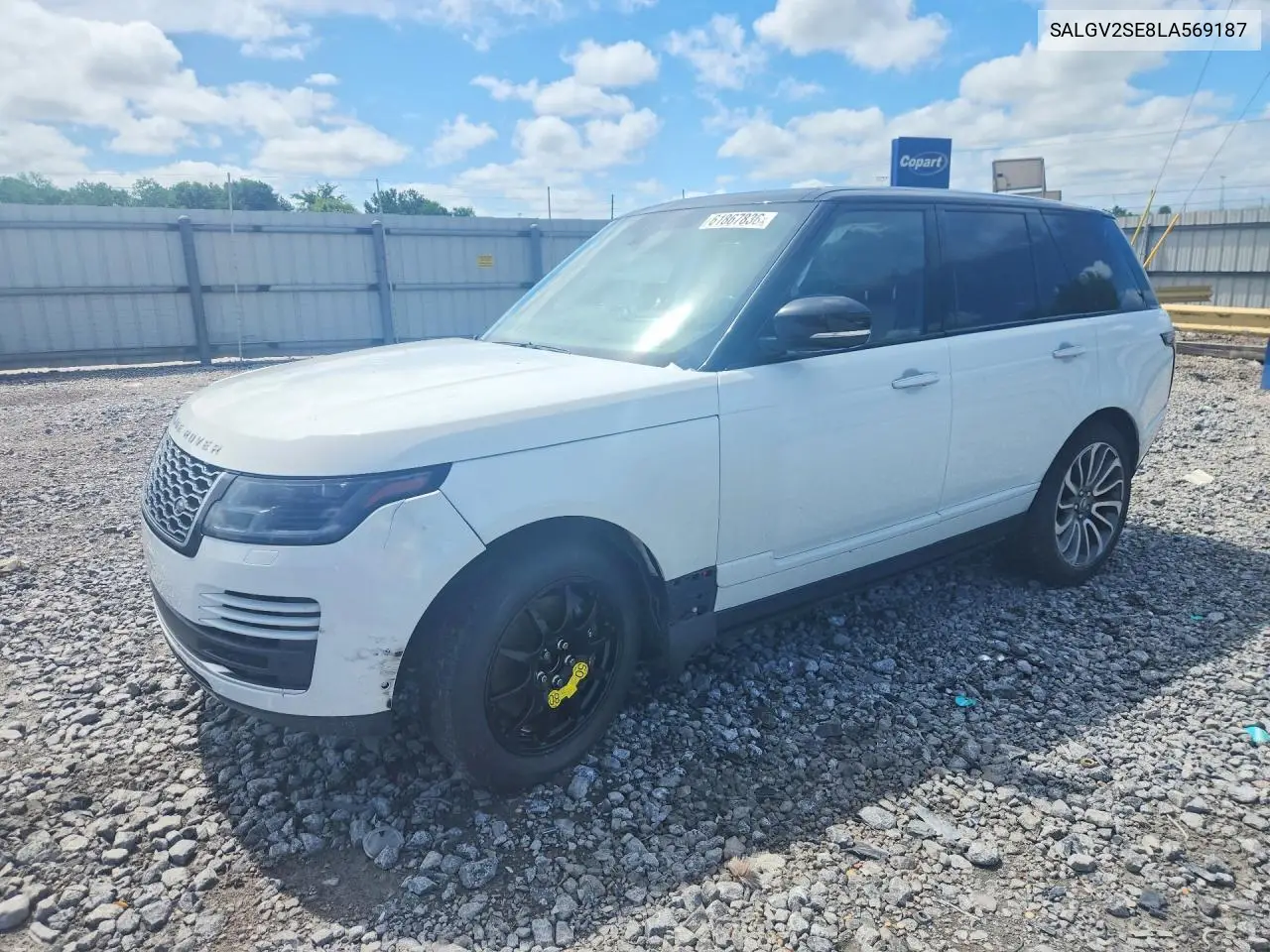 2020 Land Rover Range Rover Autobiography VIN: SALGV2SE8LA569187 Lot: 61867836