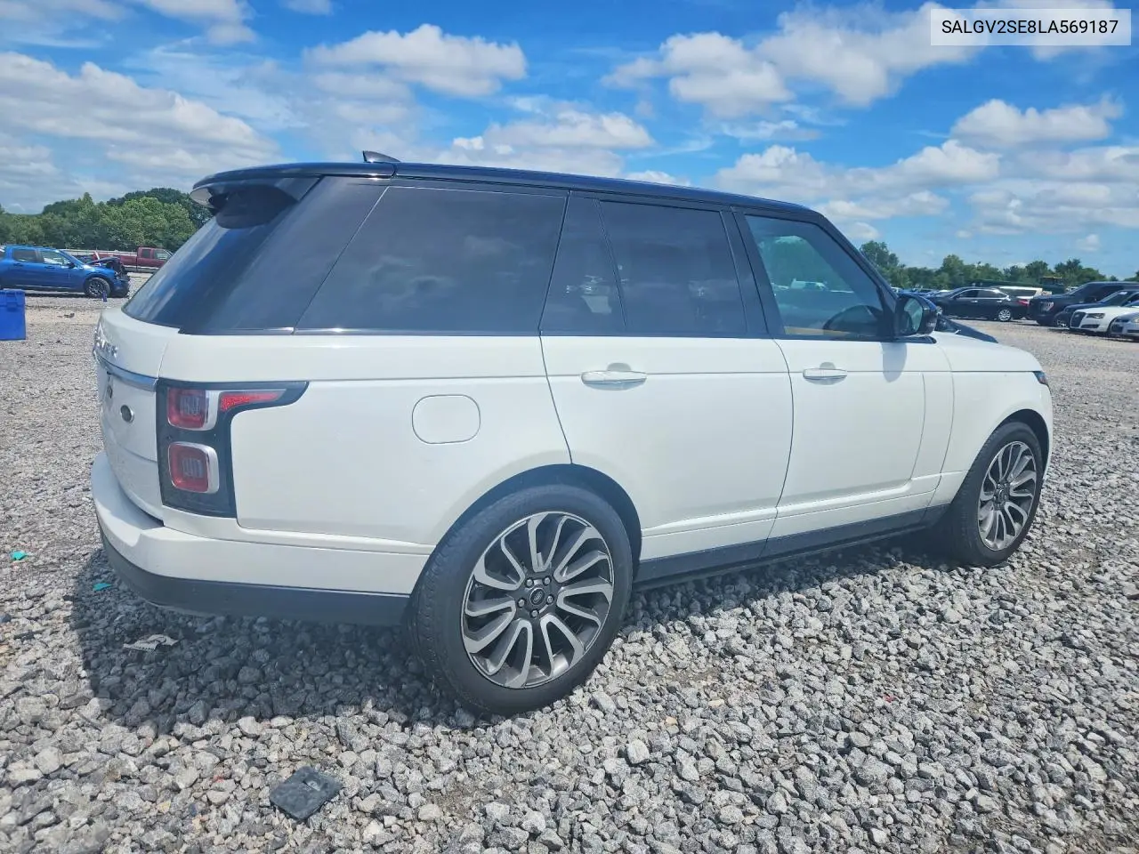 2020 Land Rover Range Rover Autobiography VIN: SALGV2SE8LA569187 Lot: 61867836