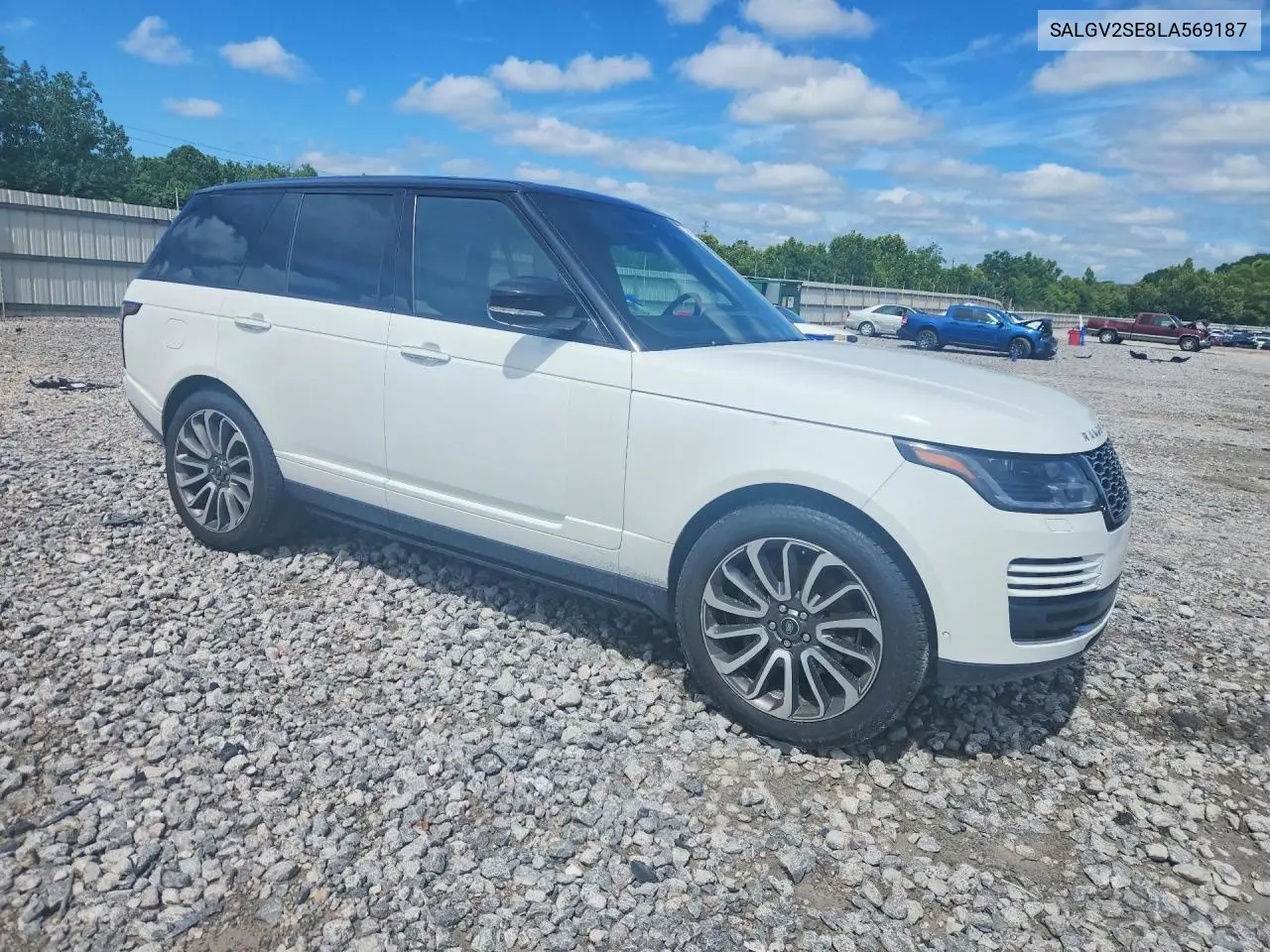 2020 Land Rover Range Rover Autobiography VIN: SALGV2SE8LA569187 Lot: 61867836