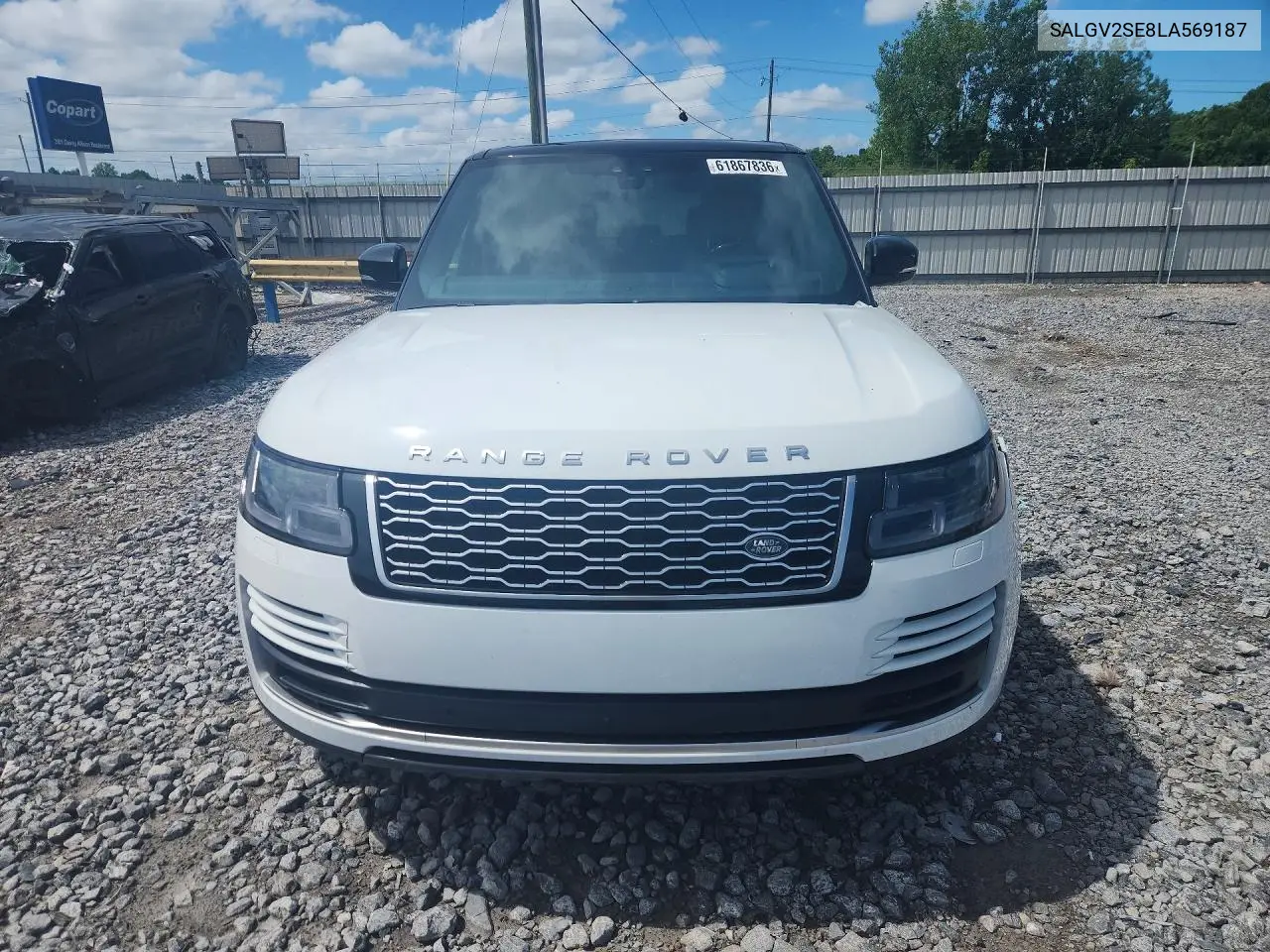 2020 Land Rover Range Rover Autobiography VIN: SALGV2SE8LA569187 Lot: 61867836