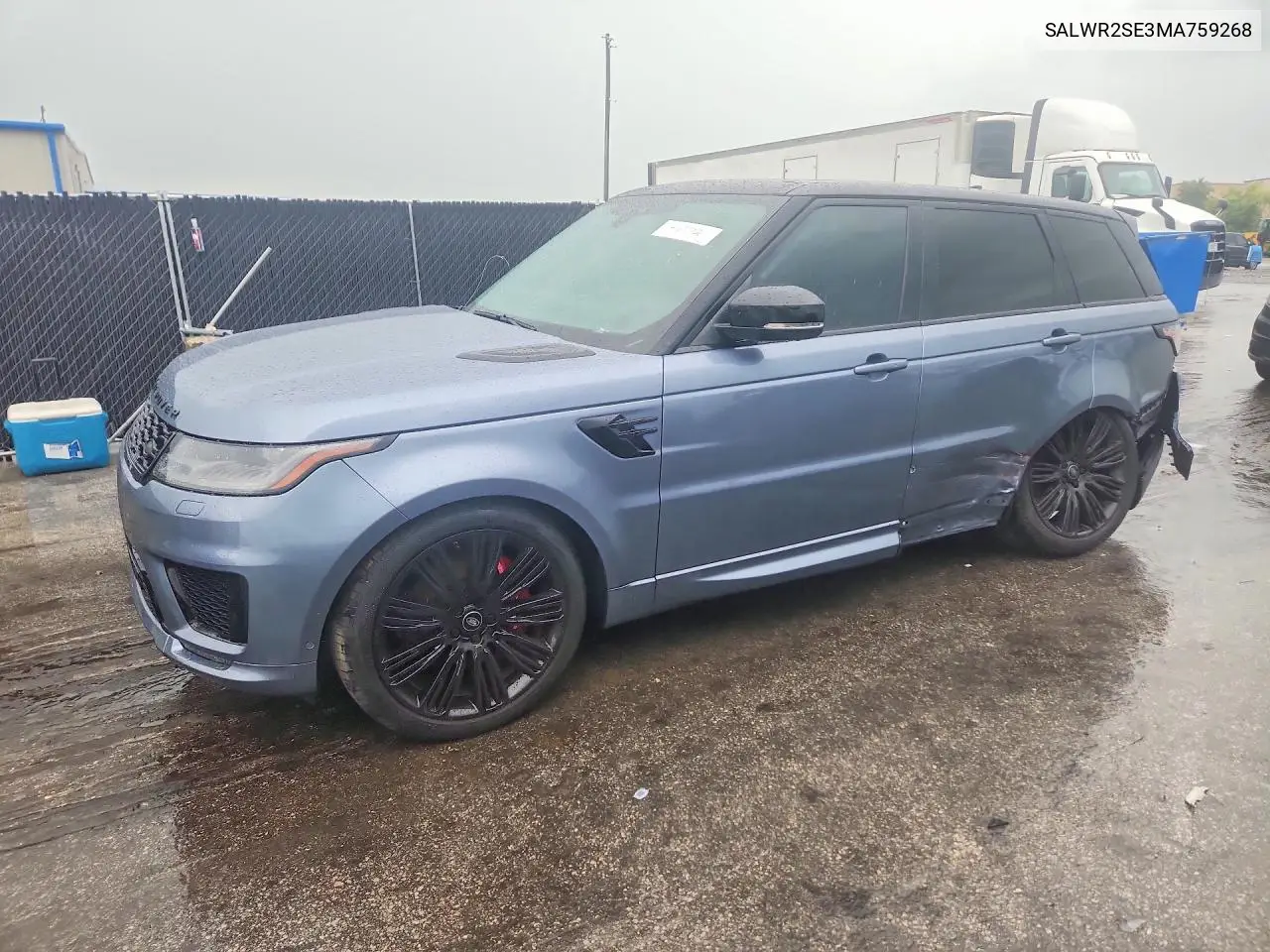 2021 Land Rover Range Rover Sport Hse Dynamic VIN: SALWR2SE3MA759268 Lot: 41633036