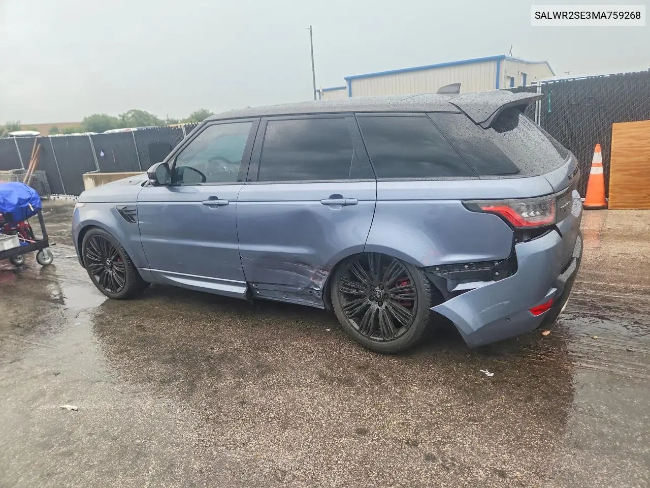 2021 Land Rover Range Rover Sport Hse Dynamic VIN: SALWR2SE3MA759268 Lot: 41633036