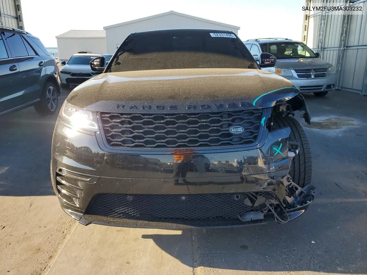 2021 Land Rover Range Rover Velar R-Dynamic Hse VIN: SALYM2FU3MA303232 Lot: 52331406