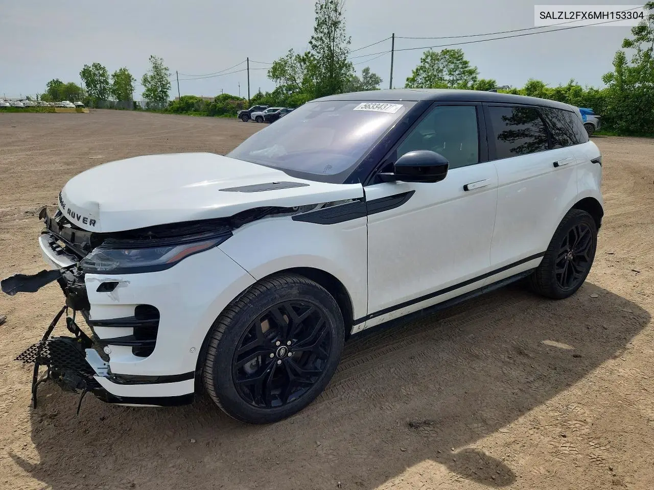 2021 Land Rover Range Rover Evoque R-Dynamic Se VIN: SALZL2FX6MH153304 Lot: 56334376