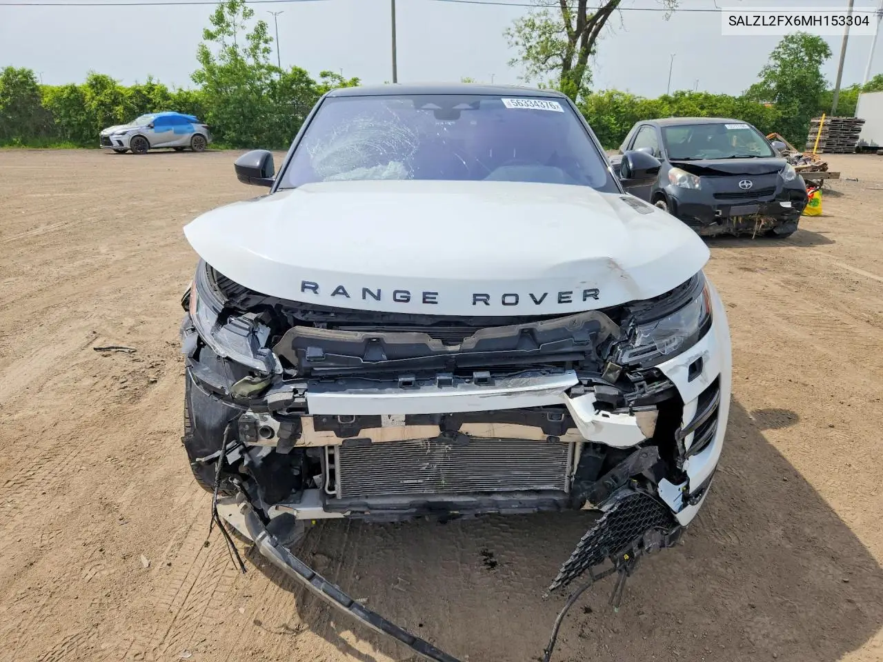 2021 Land Rover Range Rover Evoque R-Dynamic Se VIN: SALZL2FX6MH153304 Lot: 56334376