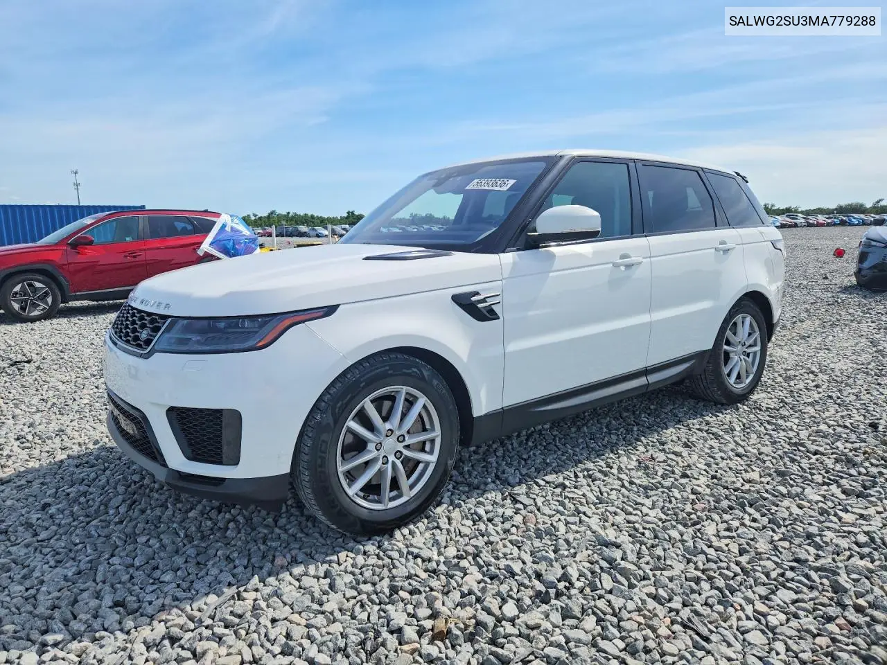 2021 Land Rover Range Rover Sport Se VIN: SALWG2SU3MA779288 Lot: 56393636