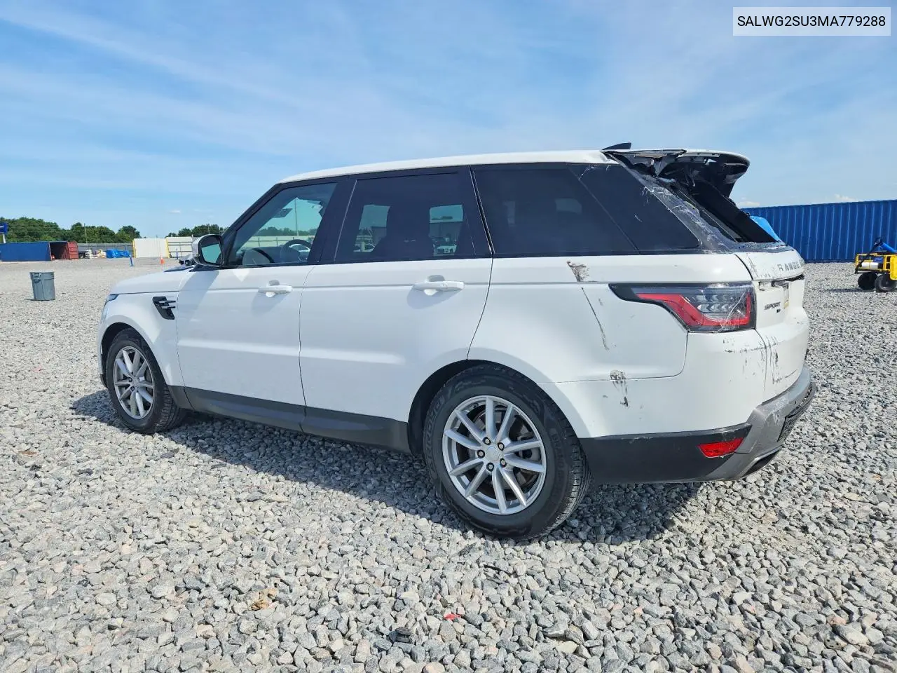 2021 Land Rover Range Rover Sport Se VIN: SALWG2SU3MA779288 Lot: 56393636