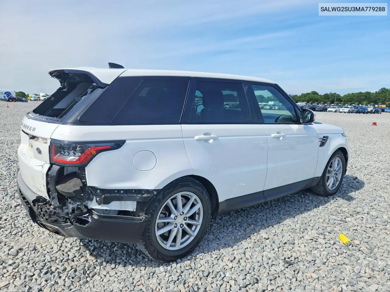 2021 Land Rover Range Rover Sport Se VIN: SALWG2SU3MA779288 Lot: 56393636