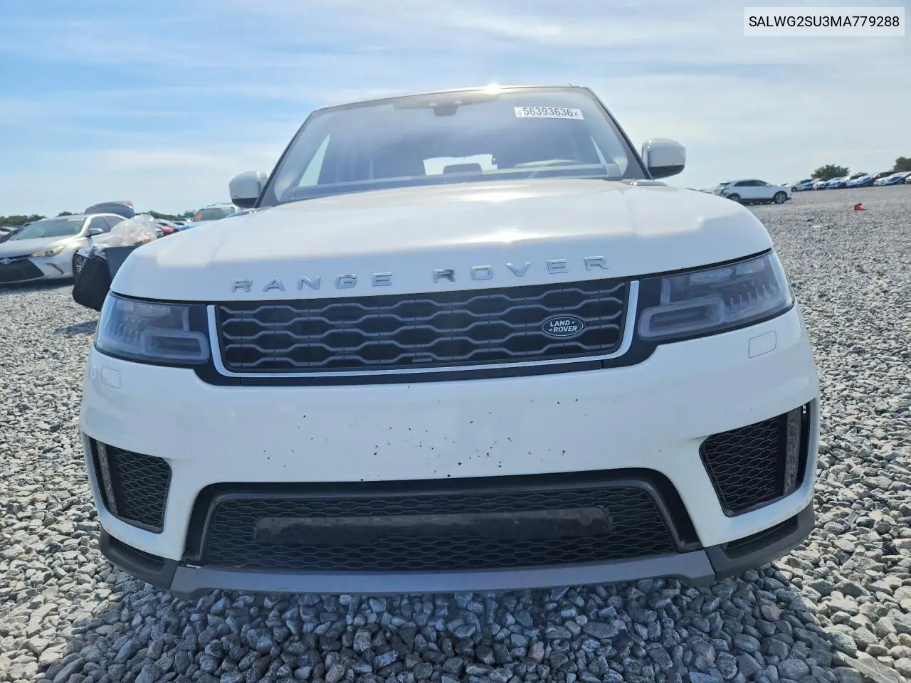 2021 Land Rover Range Rover Sport Se VIN: SALWG2SU3MA779288 Lot: 56393636