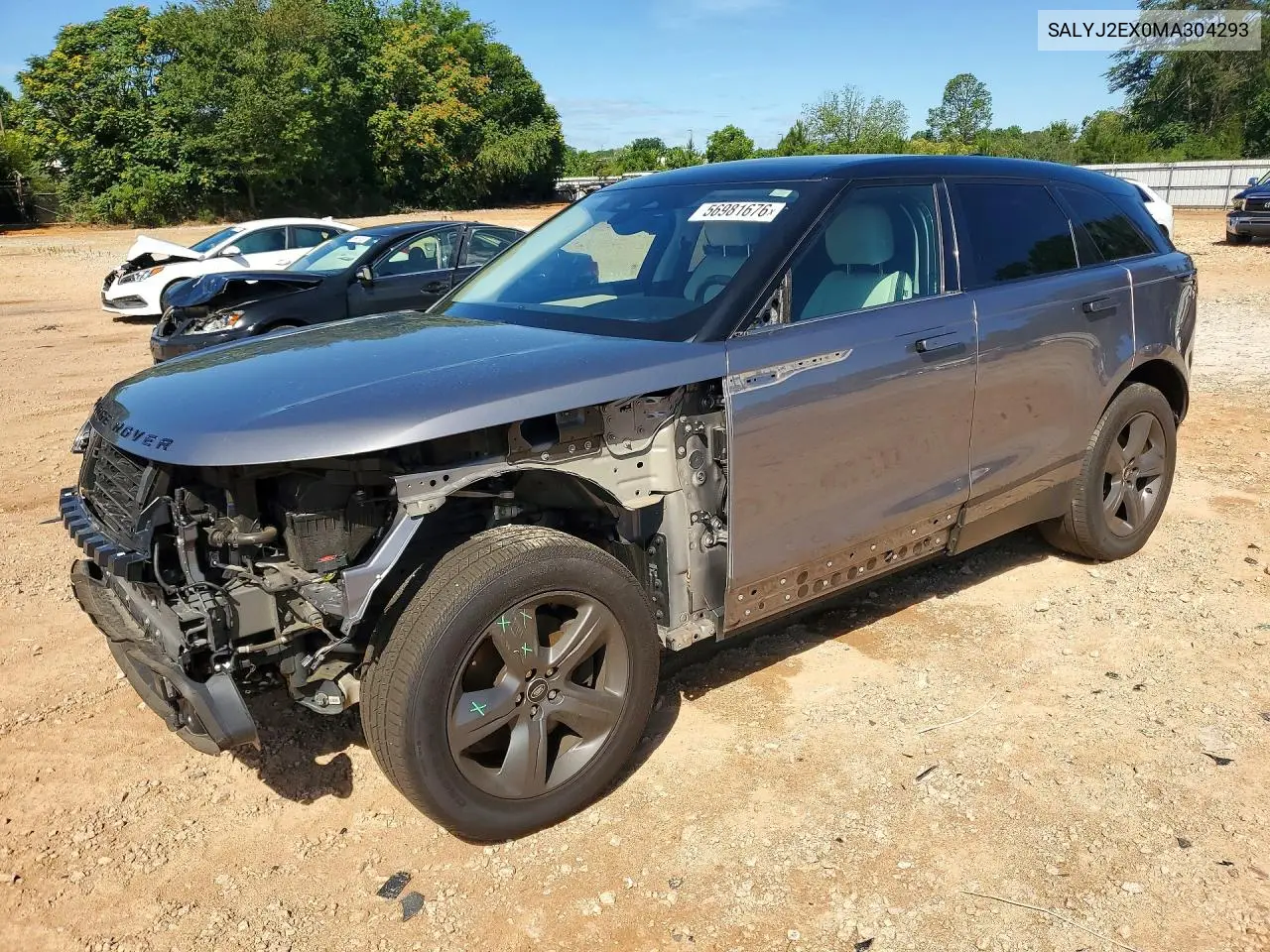 2021 Land Rover Range Rover Velar S VIN: SALYJ2EX0MA304293 Lot: 56981676