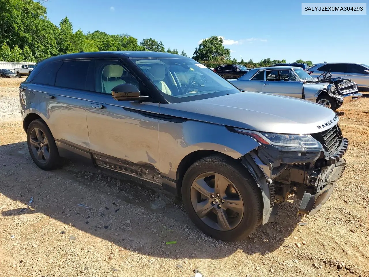 2021 Land Rover Range Rover Velar S VIN: SALYJ2EX0MA304293 Lot: 56981676