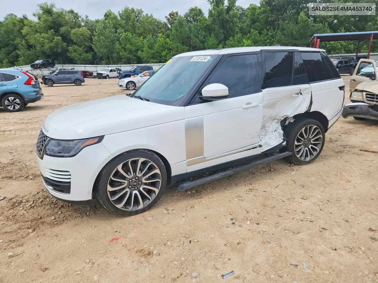 2021 Land Rover Range Rover Westminster Edition VIN: SALGS2SE4MA453740 Lot: 57381256