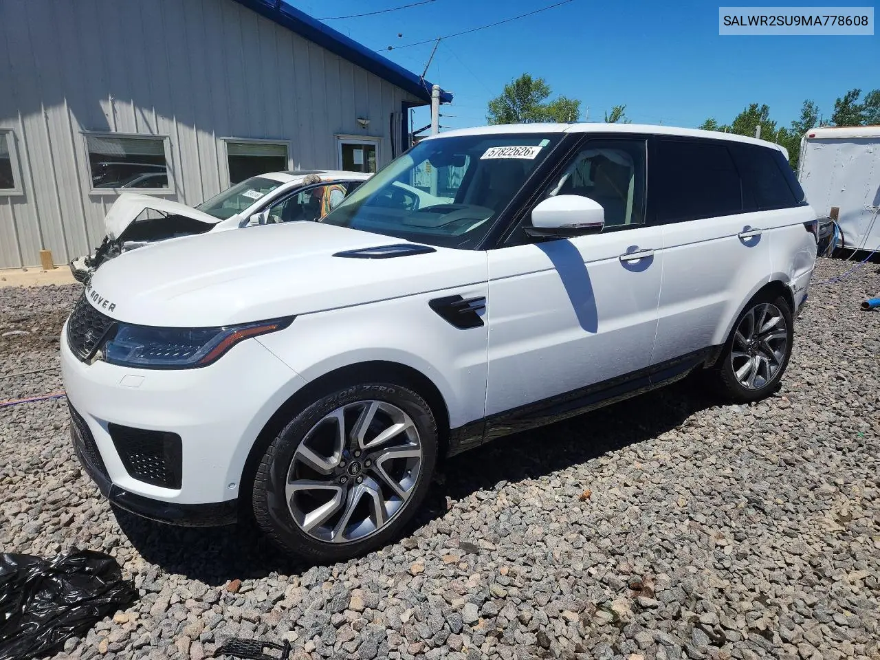 2021 Land Rover Range Rover Sport Hse Silver Edition VIN: SALWR2SU9MA778608 Lot: 57822626