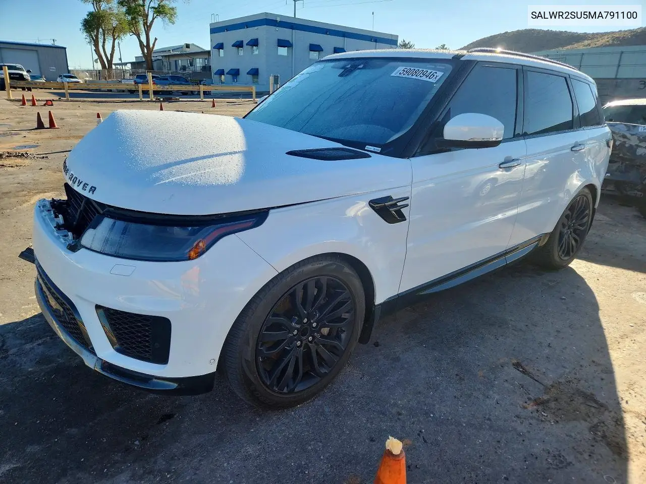 2021 Land Rover Range Rover Sport Hse Silver Edition VIN: SALWR2SU5MA791100 Lot: 59080946